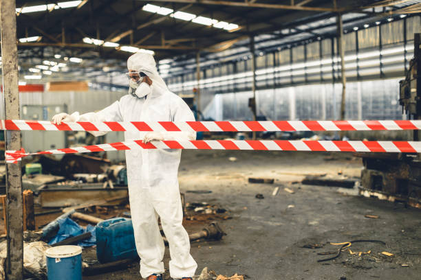 Professional Biohazard technician working in Homewood, IL